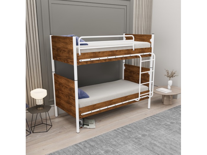 Двуетажно метално легло Фано WOODEX